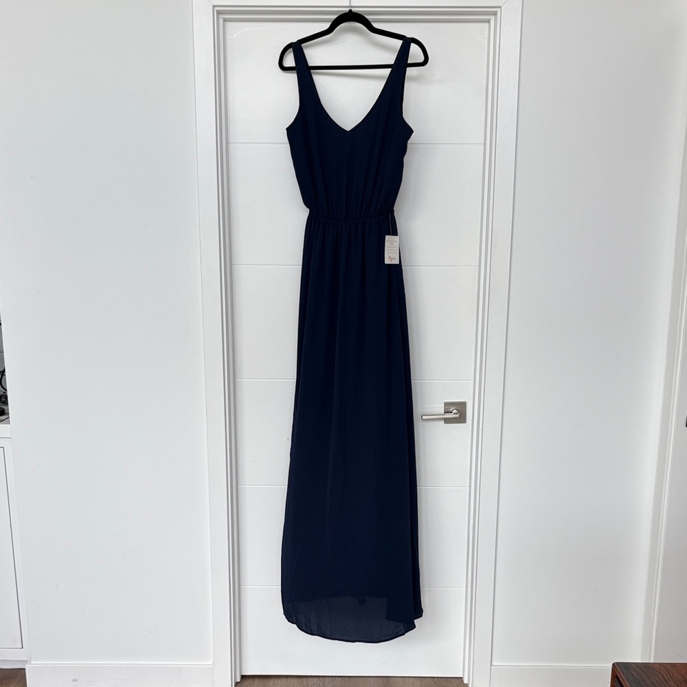 Show Me Your MuMu Kendall Maxi Dress ~ Rich Navy Crisp